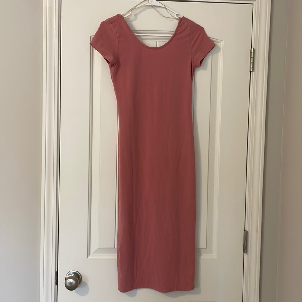 Mauve Body-con Summer Dress